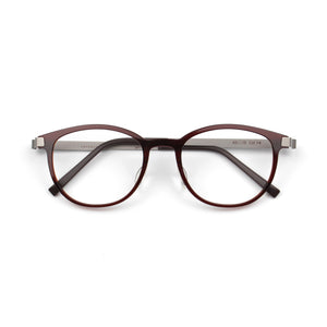 Brown Titanium Eyeglasses