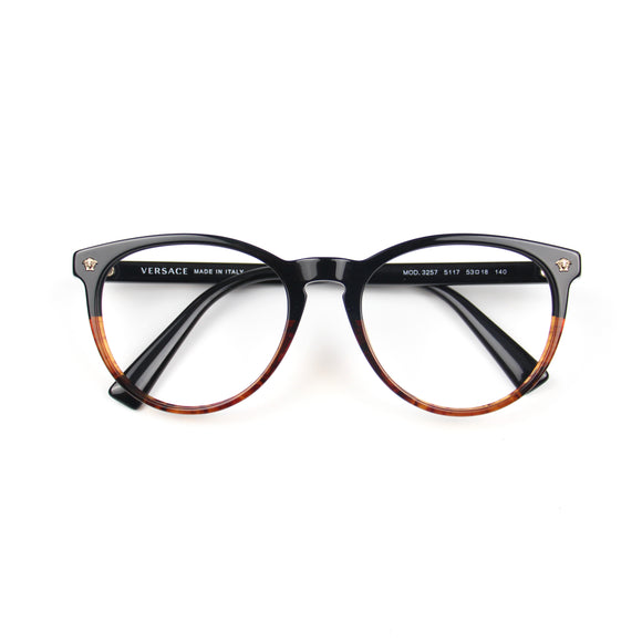 Versace Black Brown Eyeglasses