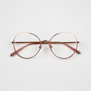 Girly style gold copper color Eyeglasses