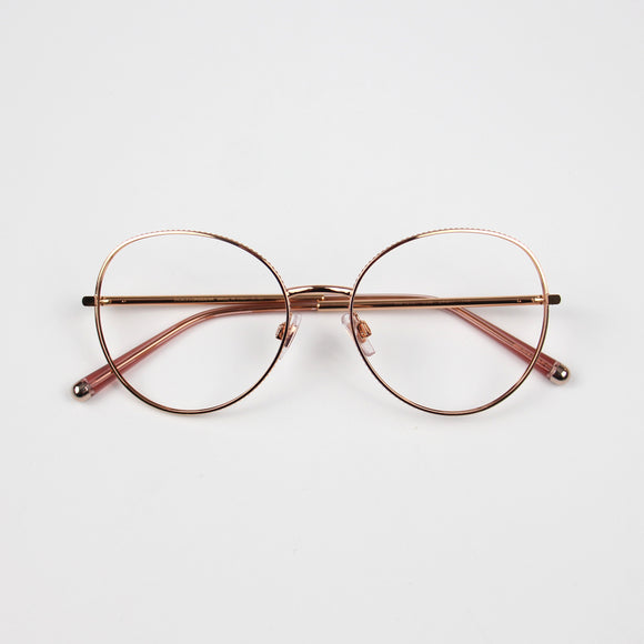 Girly style gold copper color Eyeglasses