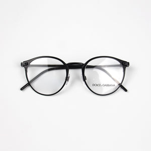 Black Semi-Oval shape Dolce & Gabbana Eyeglasses