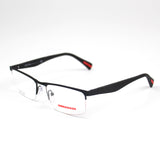 Prada Half Frame Black Eyeglasses