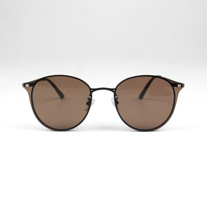 All Brown Round Sunglasses