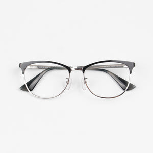 Prada Gray Metal Eyeglasses