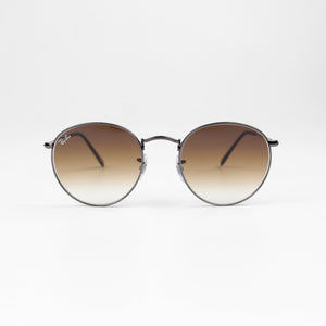 Bold & Retro Look Grey Metal Sunglasses
