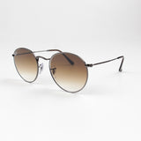 Bold & Retro Look Grey Metal Sunglasses