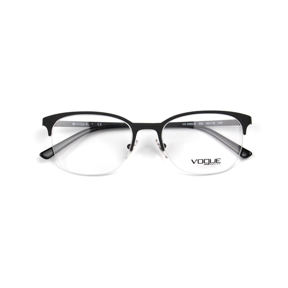 Vogue Half Frame Black Eyeglasses