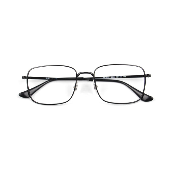 RayBan Matte Black Rectangle Eyeglasses