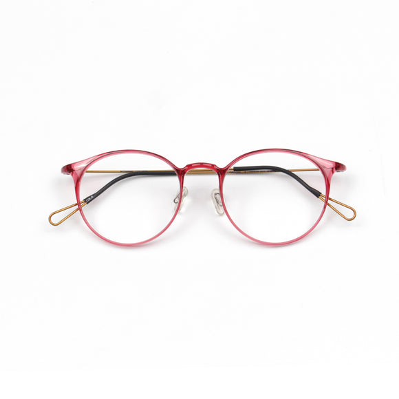 Red Round Korea Eyeglasses