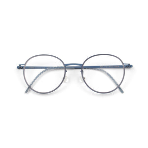 Sky Blue Round Eyeglasses
