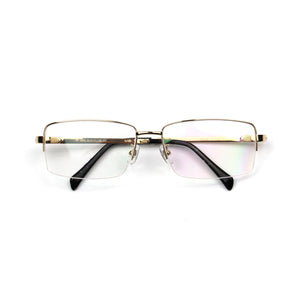 Gold Rectangle Titanium Frame Eyeglasses