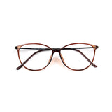 Brown Titanium Frame Eyeglasses