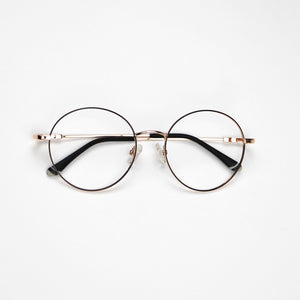 Gold Round Eyeglasses