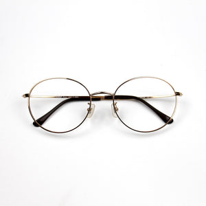 Gold Round Shape Korea Eyeglasses